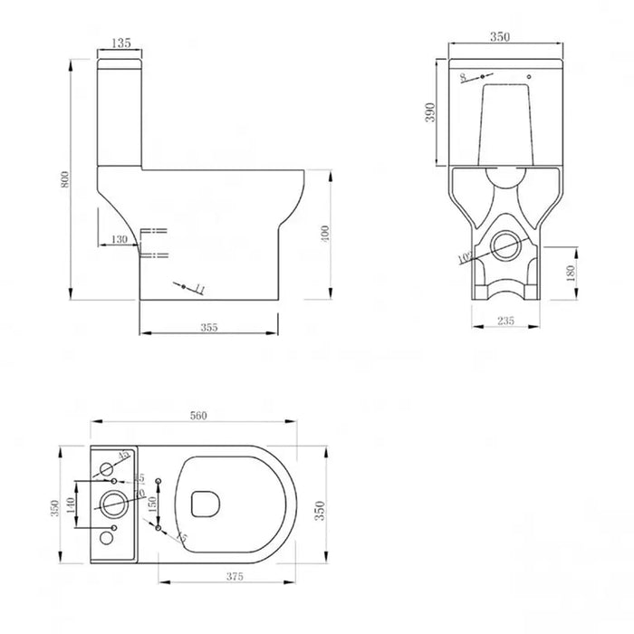 INTER CERAMIC COMPACT 6582P MONOBLOCK - Тоалетни чинии<<<Санитарна керамика и аксесоари<<<Баня<<<Praktiker