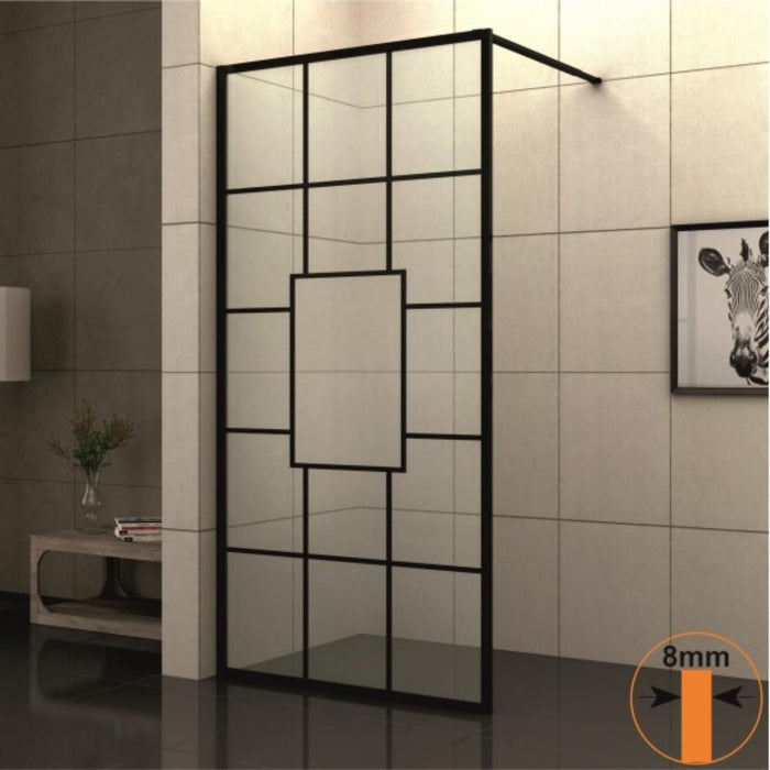 STATIONARY SCREEN 80X200 BLACK PROFILE