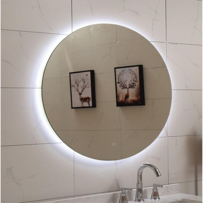BATHROOM MIRROR WITH BUILT-IN LED 100 CM