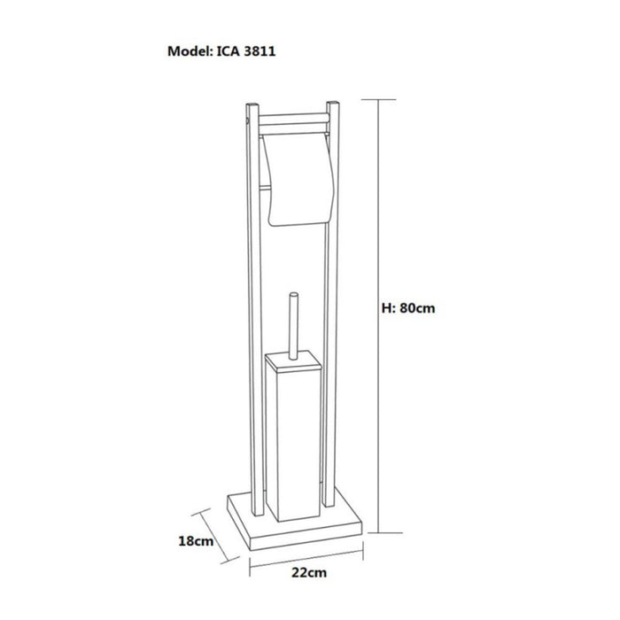 WC K-KT HOLDER AND BRUSH ICA 3811C