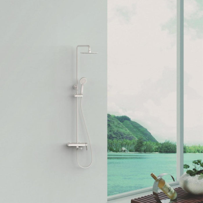 SHOWER SYSTEM WITH MIXER BIANKA WHITE IC