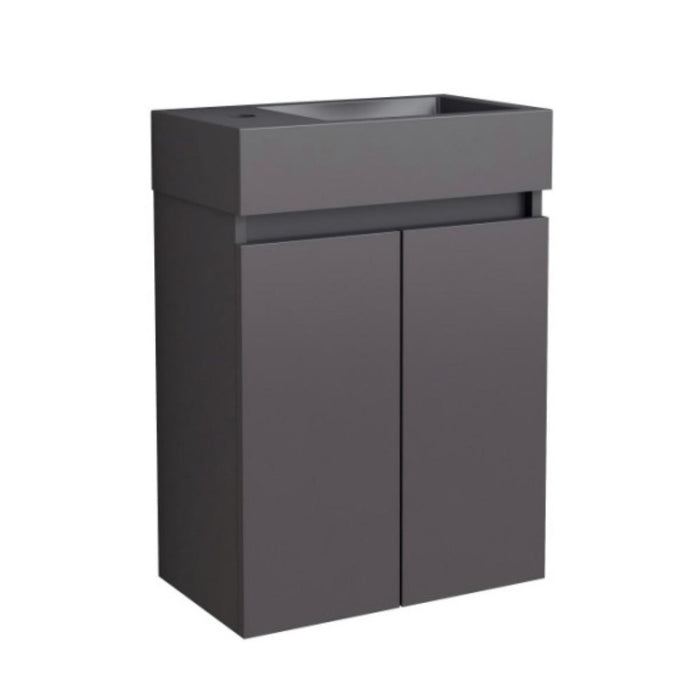 COMPACT BATHROOM BASE CABINET 42CM BLACK