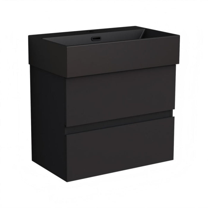 COMPACT BATHROOM BASE CABINET 59 CM BLACK