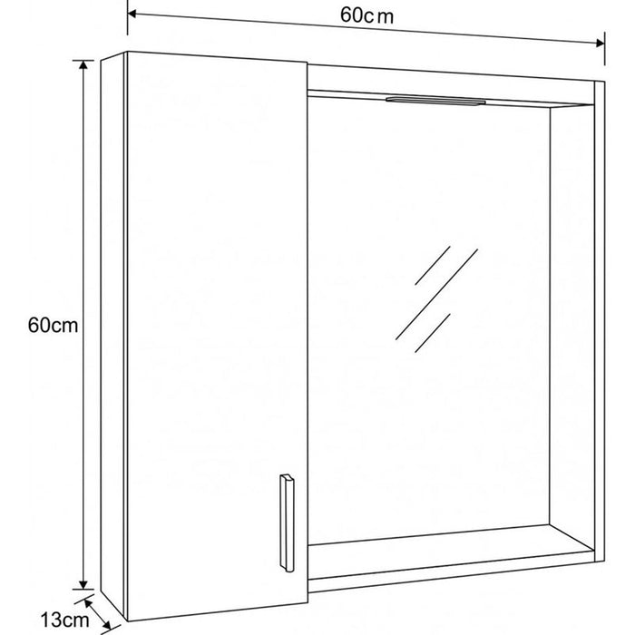 BATHROOM CABINET WITH MIRROR INTER CERAMIC CAIRO