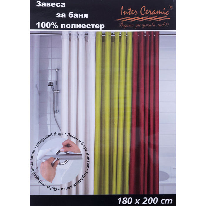 INTER CERAMIC WHITE BROWN CURTAIN