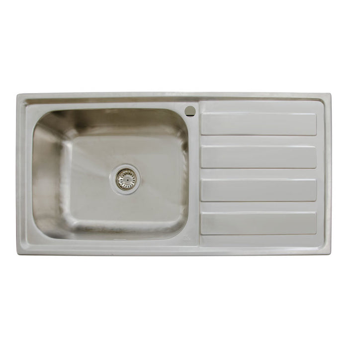 KITCHEN SINK INTER CERAMIC 10050R TEMPICO RIGHT 100X50X24