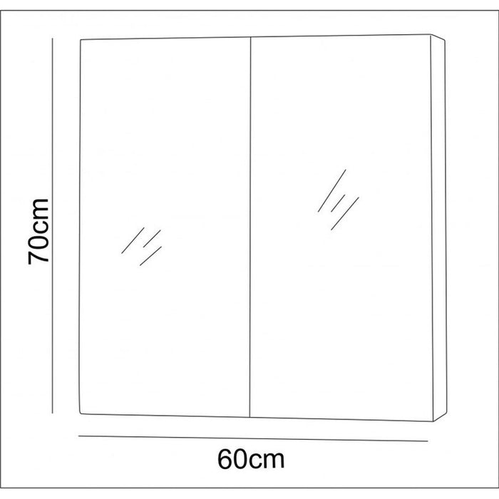 BATHROOM CABINET WITH MIRROR INTER CERAMIC 7046UP/7013