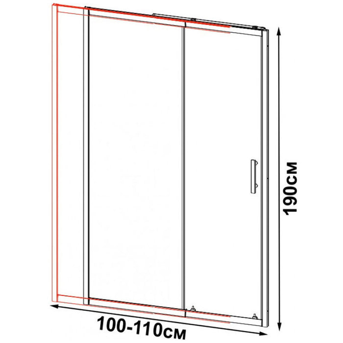 PARTITION SCREEN 100-110X190 INTER CERAMIC
