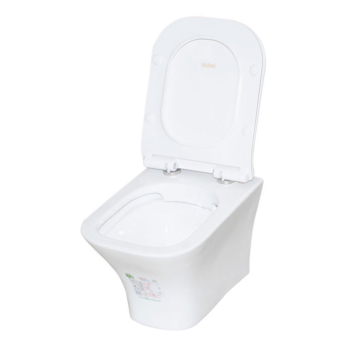 WALL-MOUNTED TOILET SET WITH SEAT INTER CERAMIC 3435W SLIM SEAT