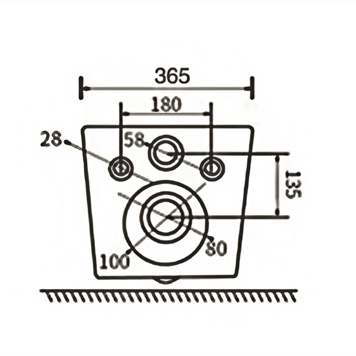 WALL-MOUNTED TOILET SET WITH SEAT INTER CERAMIC TORNADO 5237
