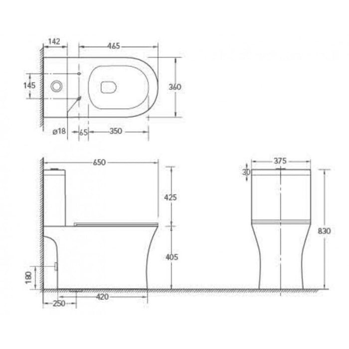 MONOBLOCK INTER CERAMIC 7937P NEW