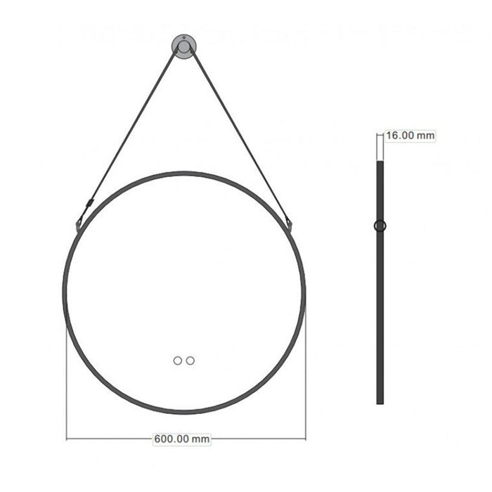 LED BATHROOM MIRROR GENEVRA INTER CERAMIC 1946