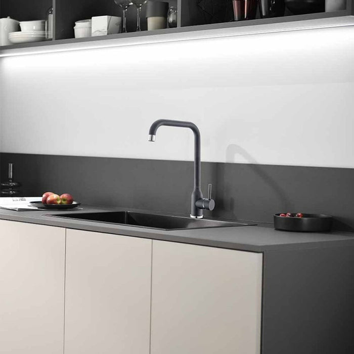 KITCHEN MIXER WITH GRANITE COVER INTER CERAMIC 7107005 GREY