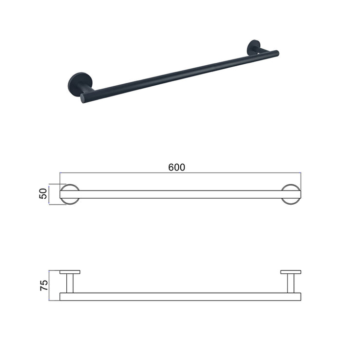 TOWEL RACK 60 CM INTER CERAMIC LUSSO