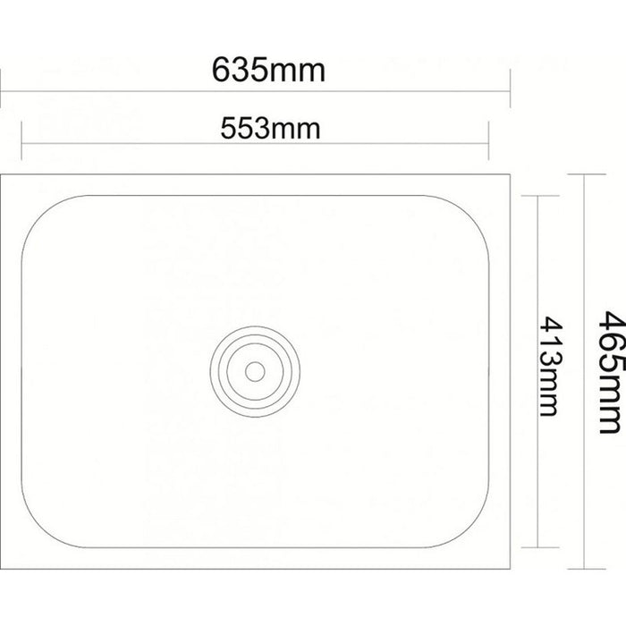 KITCHEN SINK INTER CERAMIC ICK6346 63.5X46.5X25 CM