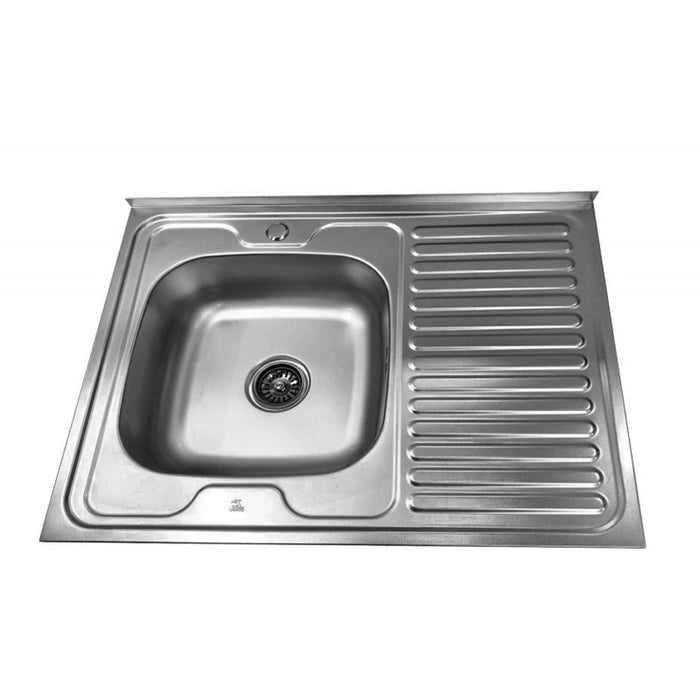 BURGUNDY KITCHEN SINK INTER CERAMIC ICK8660 RIGHT 80X60 CM.