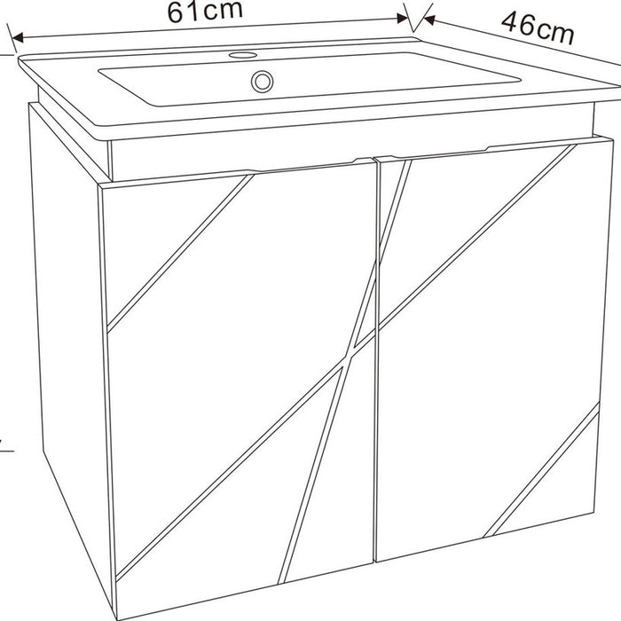 BATHROOM CABINET WITH WASHBASIN INTER CERAMIC