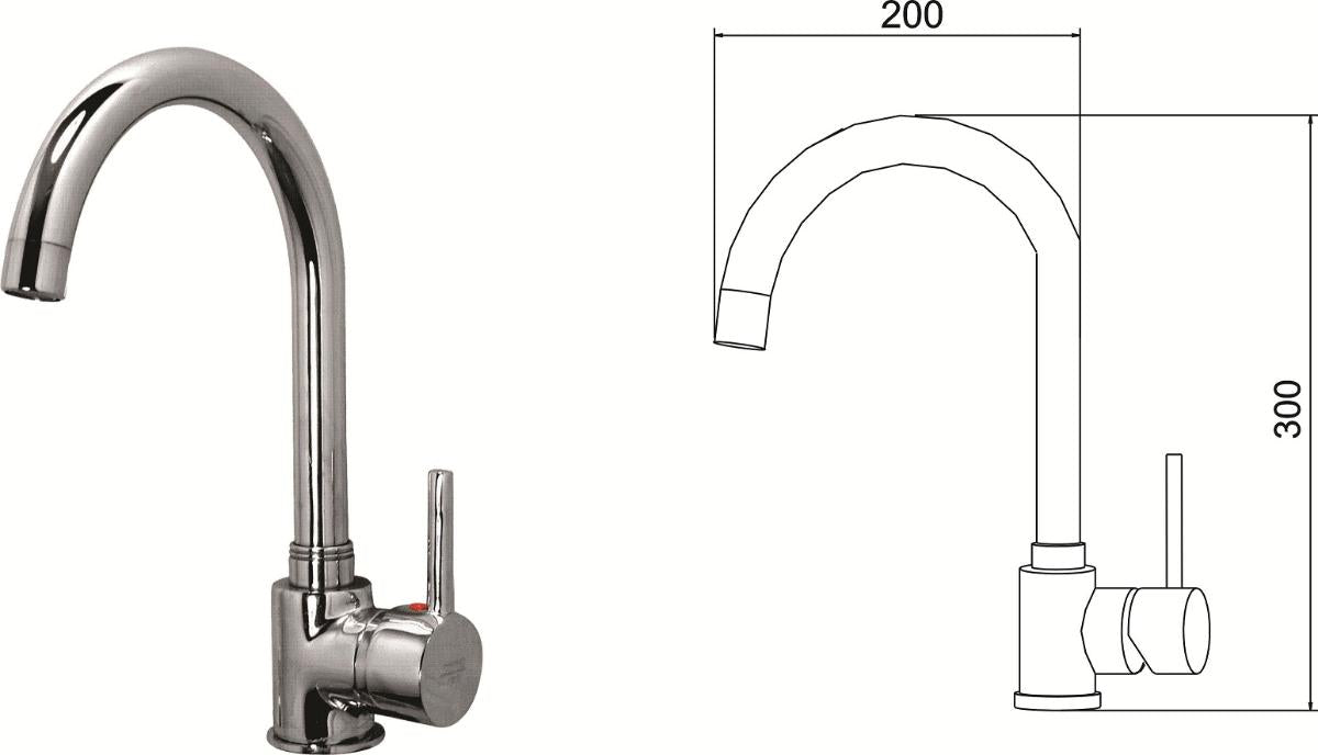 STANDING KITCHEN MIXER CHRISTIE IC