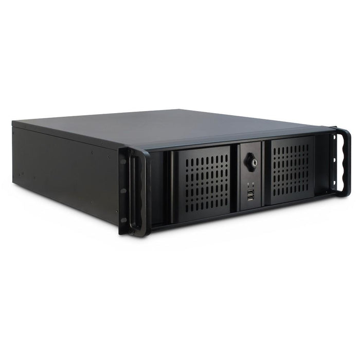Server box InterTech 3U 3098-S, 19", Black