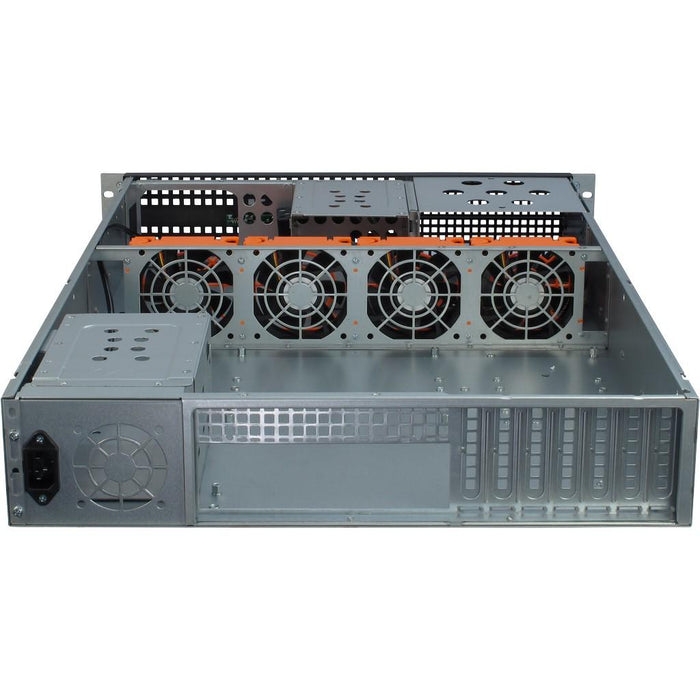 Server case InterTech 2U 2129-N - Mini ITX, mATX, μATX, ATX, eATX, SSI EEB, Black