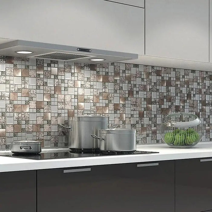 INTERMATEX KAOS SILVER MOSAIC 30X30 CM - Стенни плочки и декорация<<<Плочки и лайстни<<<Баня<<<Praktiker&&&Стенни