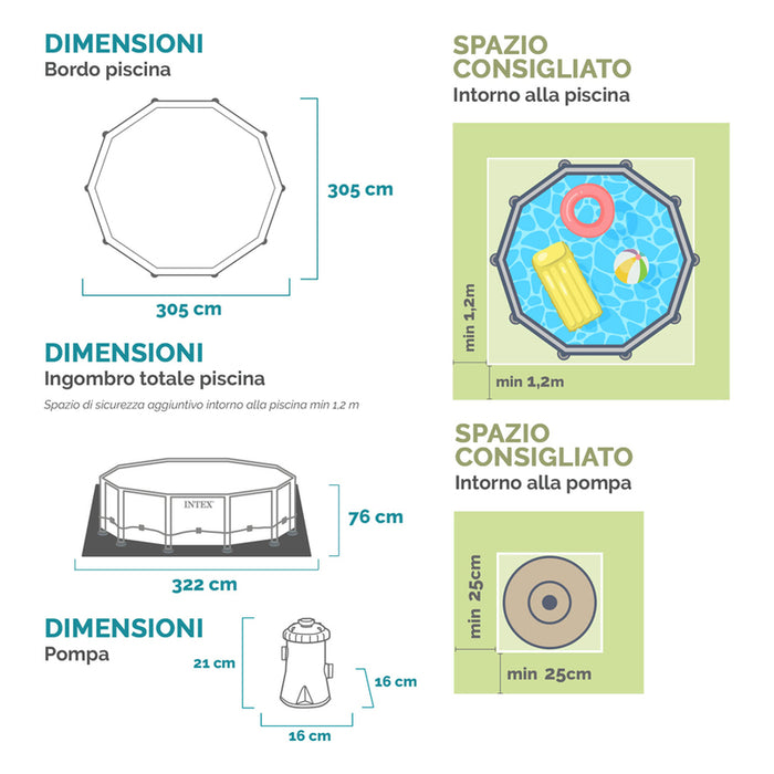 POOL F305X76CM INTEX 28208NP