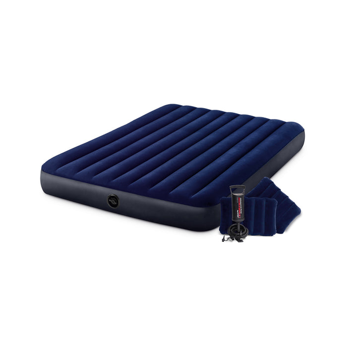 INFLATABLE MATTRESS 152X203X25CM WITH PUMP INTEX 64765