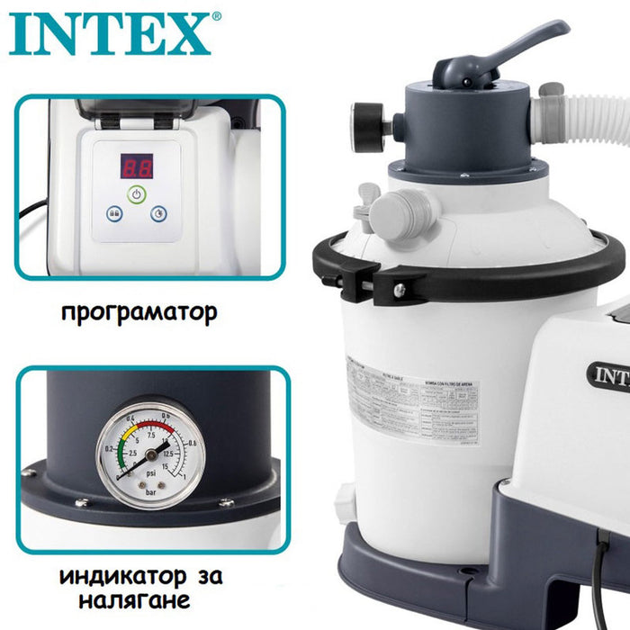 POOL FILTER PUMP 10599L/ WITH SAND OR POLYSPHERE INTEX 26648