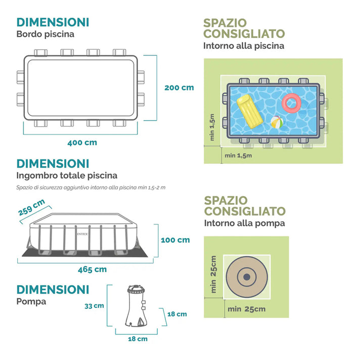 POOL 400X200X100CM INTEX 26780NP
