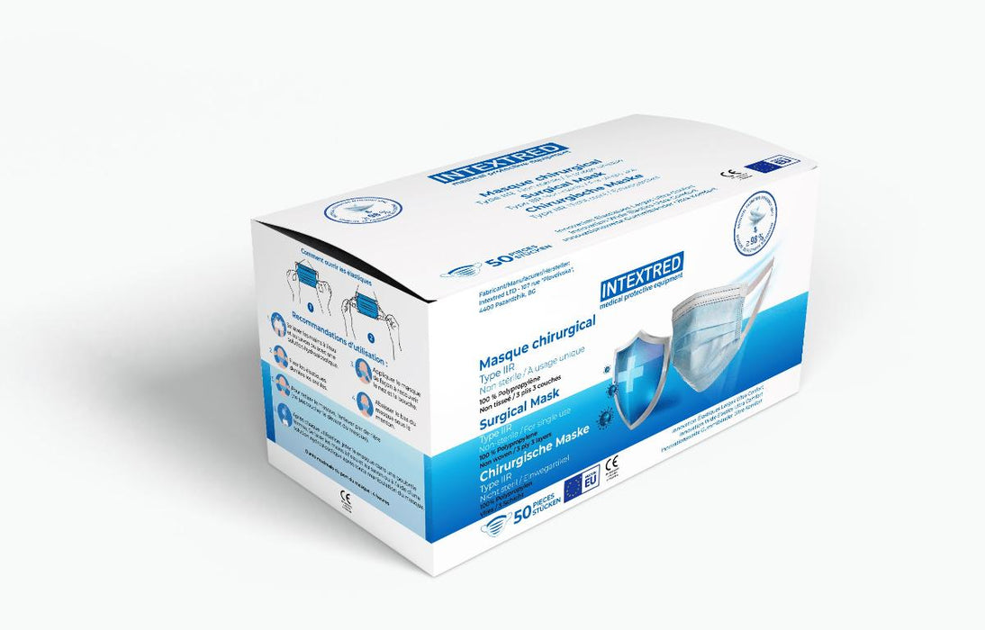 DISPOSABLE PROTECTIVE MASKS 50 PCS