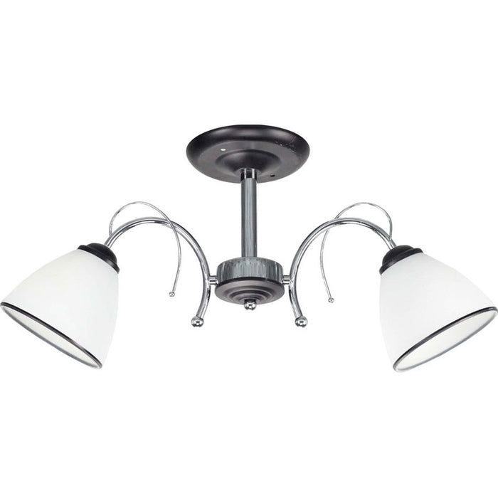CHANDELIER 2XE27 CHROME INTO ALGARA