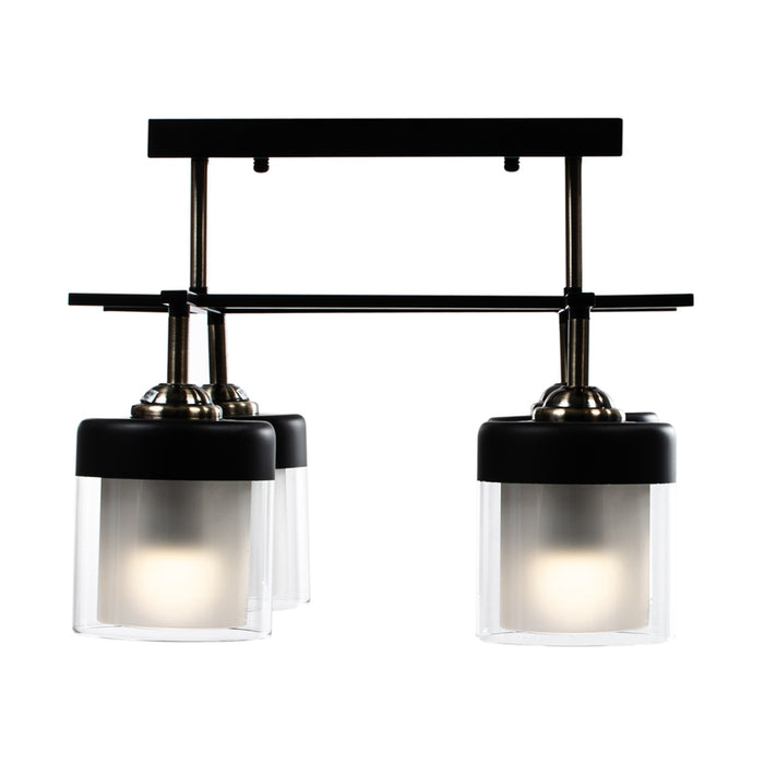 CHANDELIER 4XE27 BLACK INTO BEKY