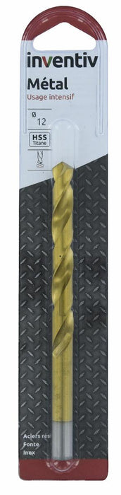 DRILL METAL HSS-TIN Ф12 INVENTIV