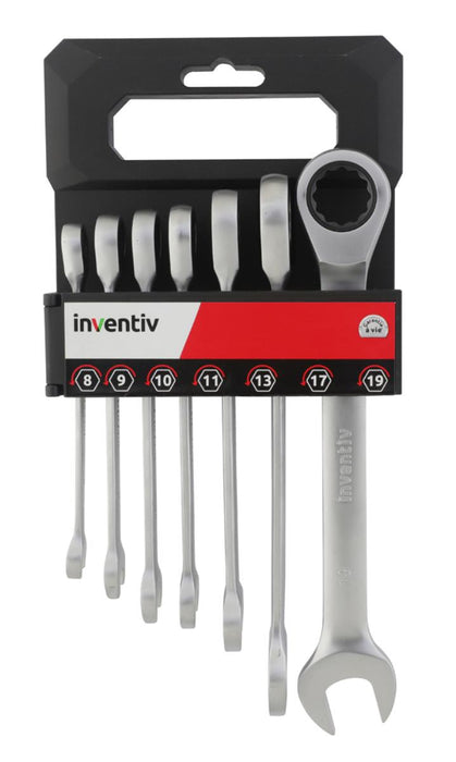 SET OF RATCHET KEYS 7PCS. INV