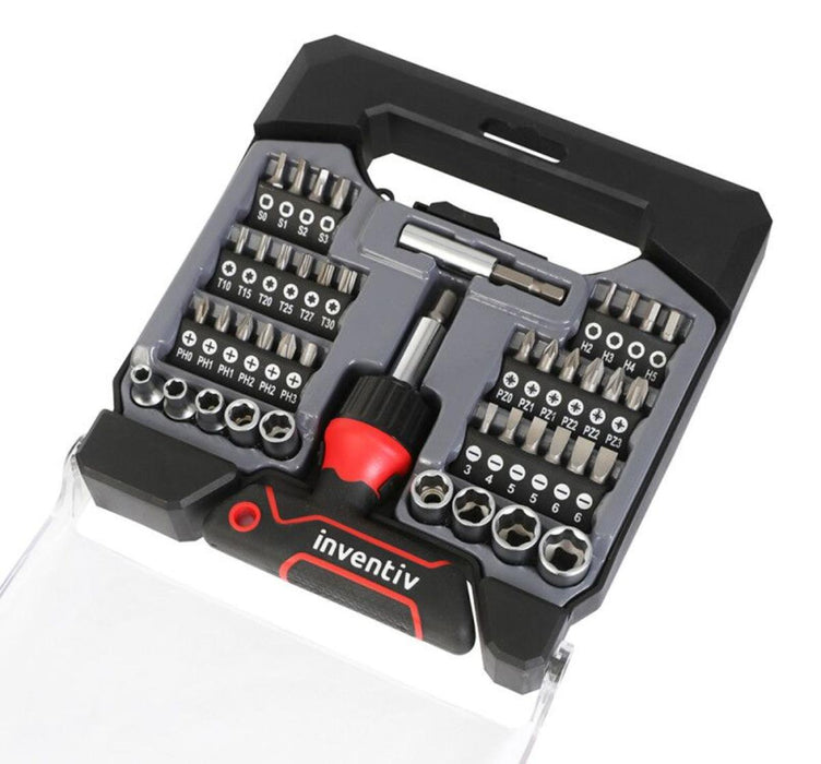 BIT SET WITH SCREWDRIVER 44H. INVENTIV