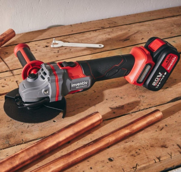 CORDLESS 20V INVENTIV 125 angle grinder