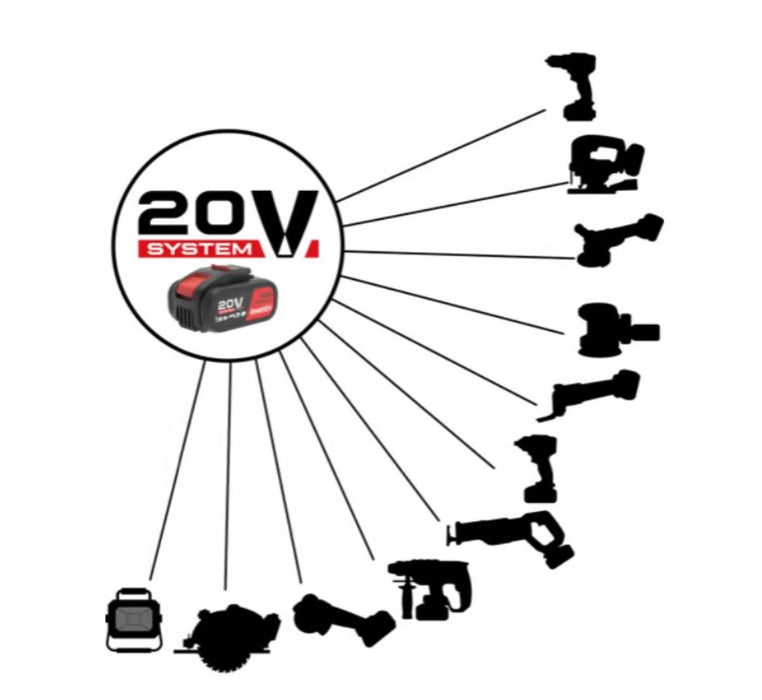 BATTERY WITH INDICATOR 4AH 20V INVENTIV