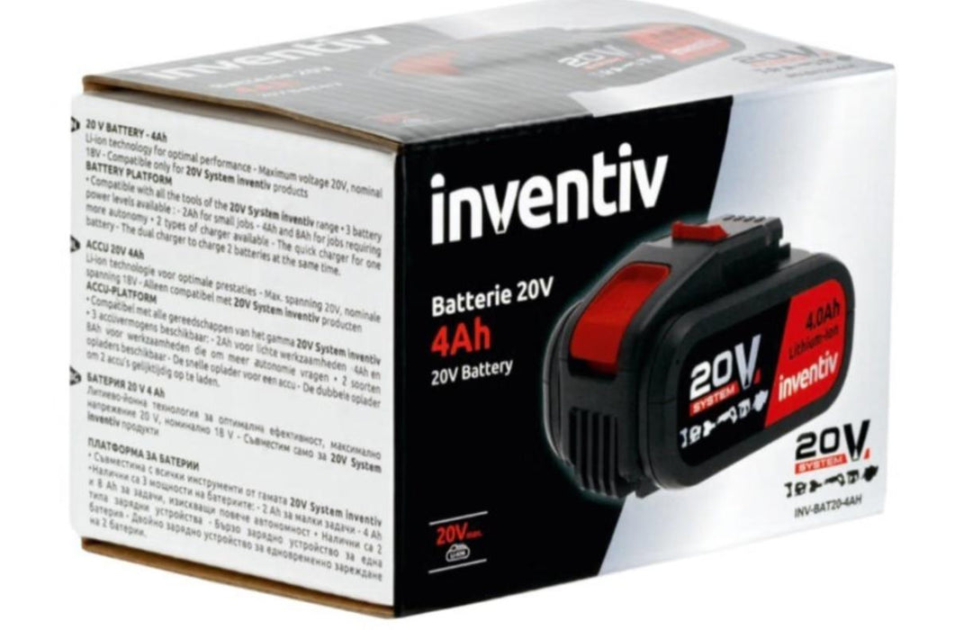 BATTERY WITH INDICATOR 4AH 20V INVENTIV