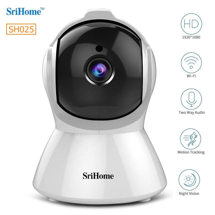 IP camera Sricam SH025 Smart Home Wifi 1080P, ONVIF, night vision, internal mounting, rotating, follow a subject