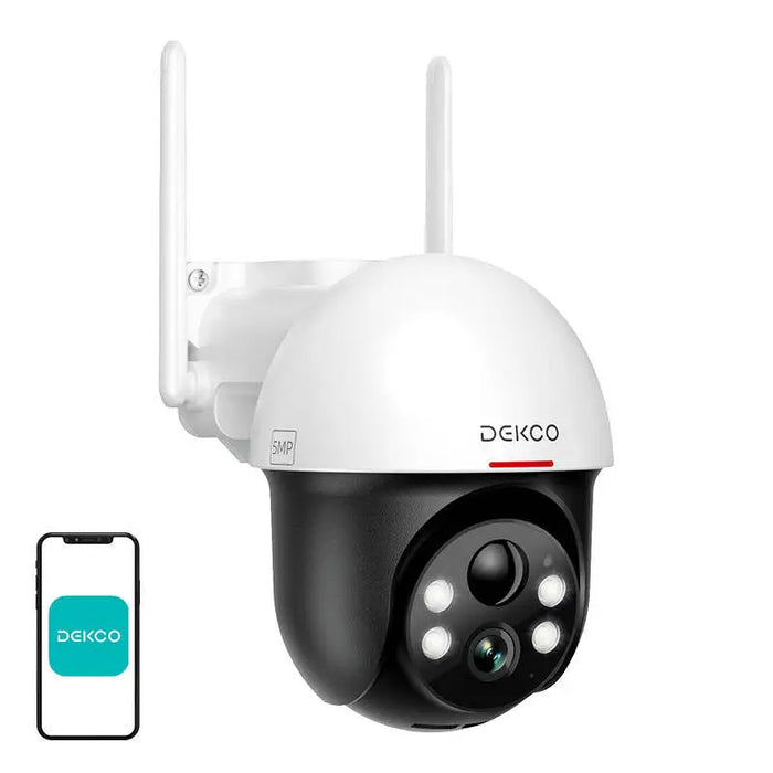 IP Outdoor camera with solar panel DEKCO DC9L 5MP 355° - IP cameras<<<Smart Home<<<InnproXML
