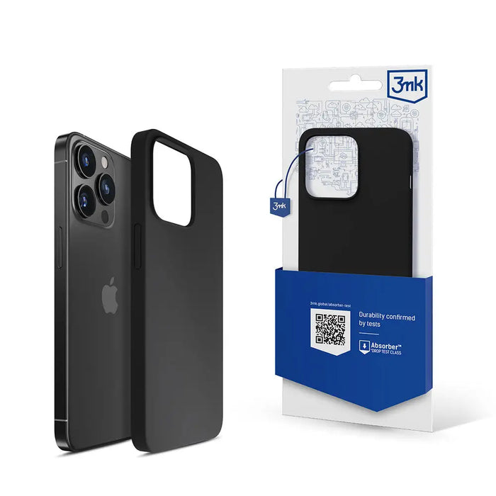 iPhone 14 Pro 3mk Silicone Case Series - Black - Cell phone cases and covers<<<HurtelXML