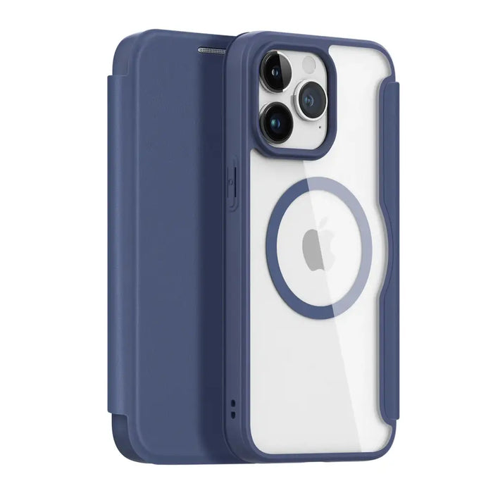 iPhone 15 Pro Magnetic MagSafe Flip Case Dux Ducis Skin X Pro - Blue - Cell phone cases and covers<<<HurtelXML