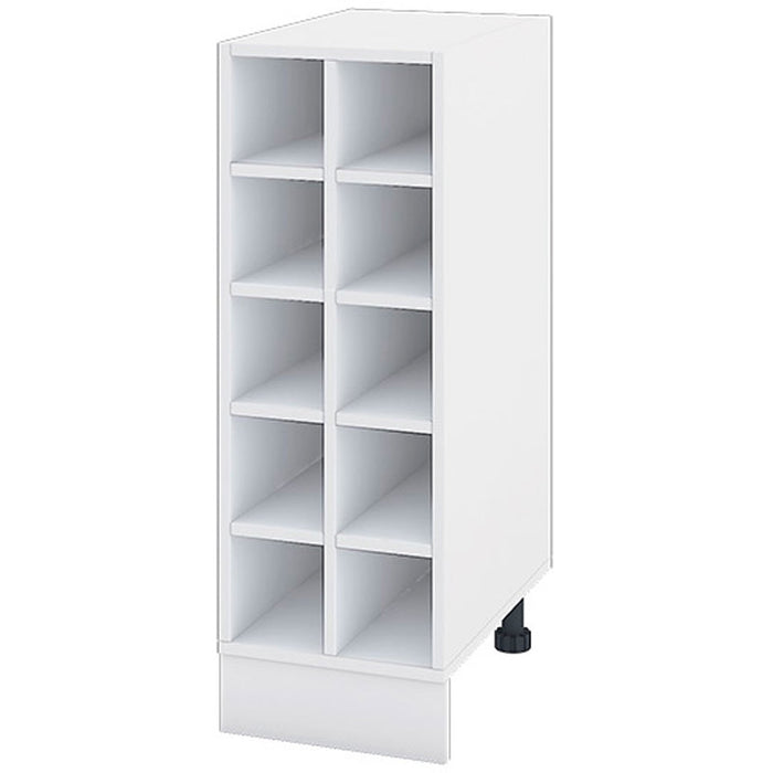 KITCHEN CABINET BOTTOM ROW BOTTLE HOLDER FOR 10 BOTTLES IRIM 30X52.5X87 CM.