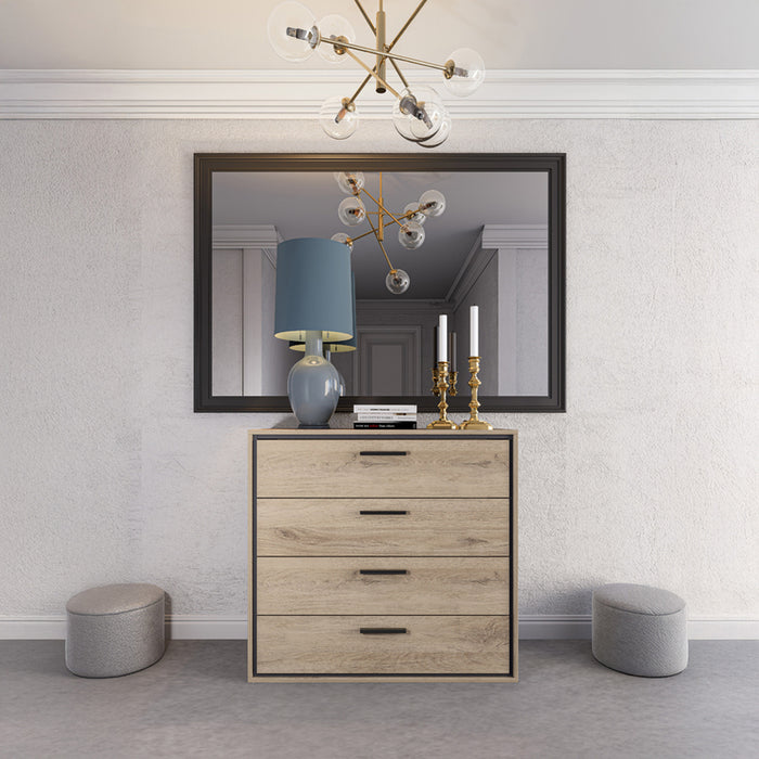 DRAWER MAURICE IRIM 83X68X44 CM OAK ARVEN/GRAPHITE