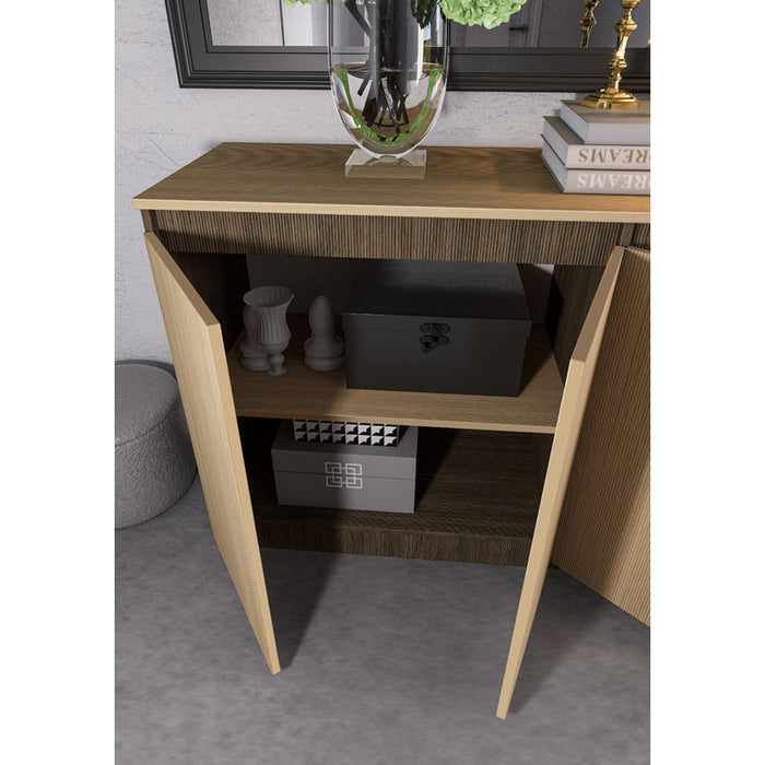 DRESS NATURAL IRIM 150X80X46 CM LINEA OAK/BROWN