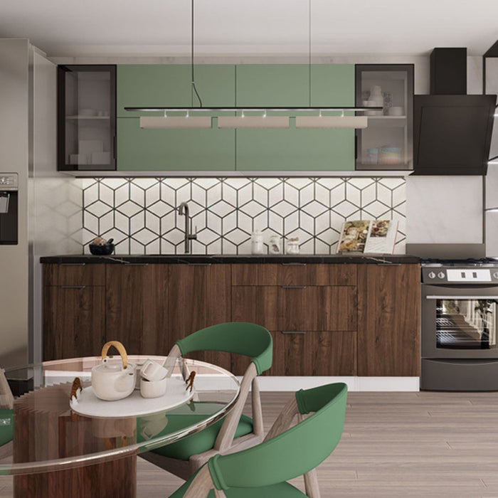 KITCHEN UNIT IRIM DIANA 240 CM GREEN/PACIFIC