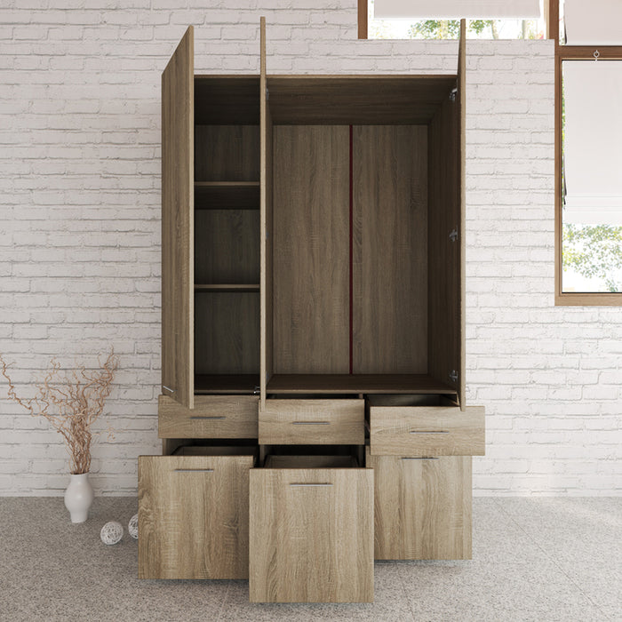 TRICRYL WARDROBE IRIM TRANS 120X190X52 CM.