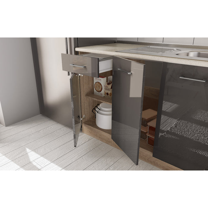 KITCHEN UNIT IRIM ALMOND 240 CM.