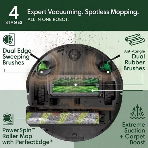 iRobot Roomba® Max 705 Combo Robot Vacuum Cleaner + AutoWash™ dock (Black)