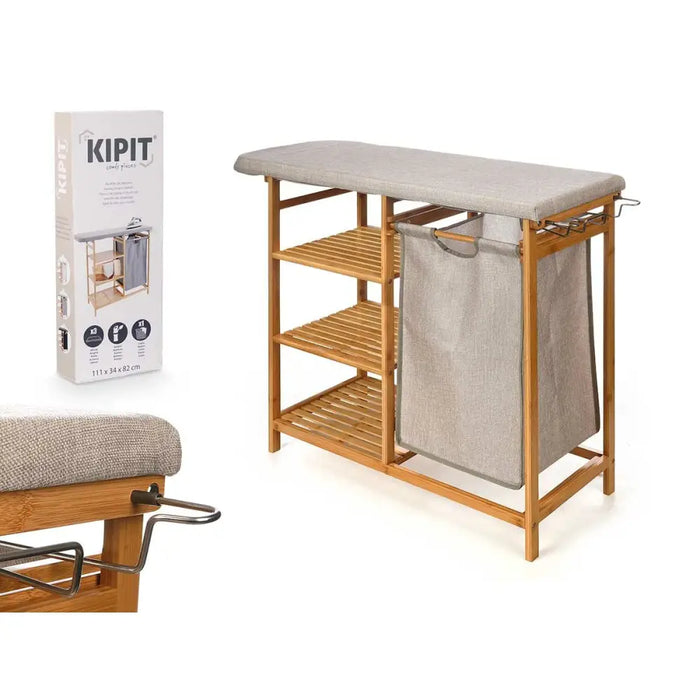 Ironing board Kipit Cream Cloth Bamboo - Почистване Прахосмукачки И Гладене<<<Дом Градина<<<BigBuy&&&Сушилни ютии и
